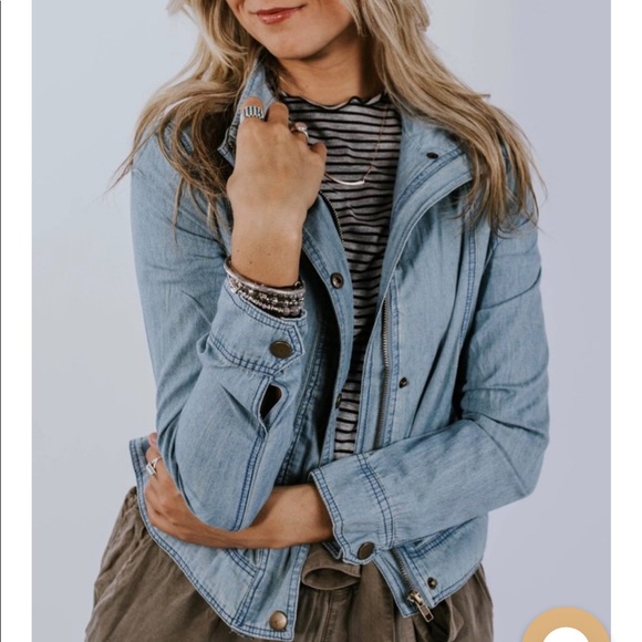 Roolee Jackets & Blazers - Roolee cropped denim like jacket